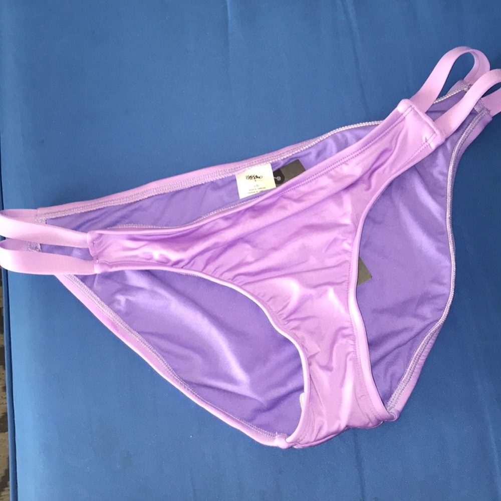 One pieces swim bottoms light purple color